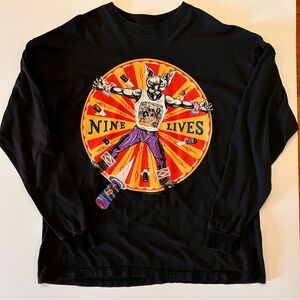 1997 Black Long Sleeve Aerosmith Nine Lives Tour - Size Large